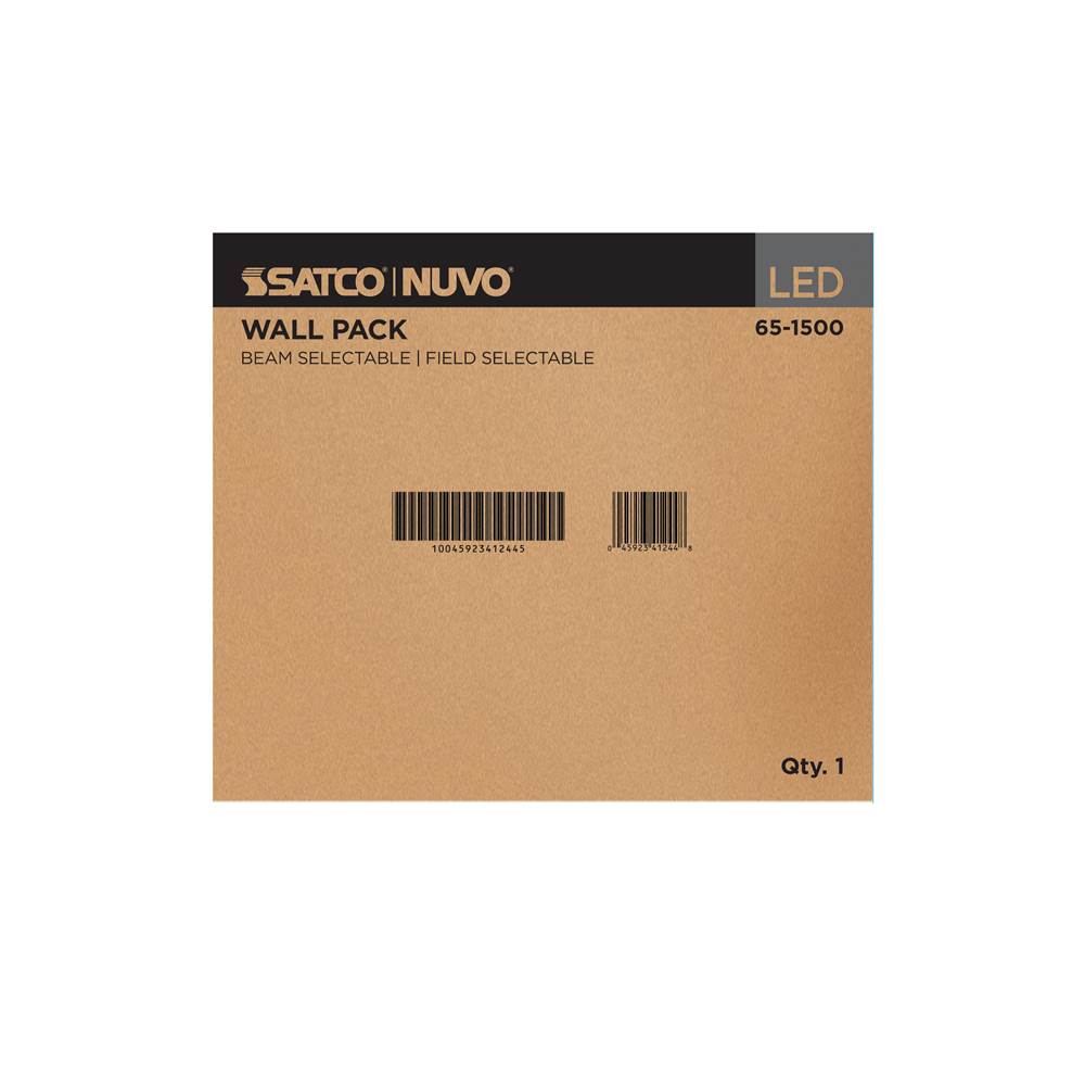 Nuvo 65-1500 Bronze 60/40/29 Wattage Selectable Led Wall Pack -3k/4k/5k Cct Selectable - 60/90/110 Beam Angle Selectable - 120-347 Volt - Bronze Finish Image 2