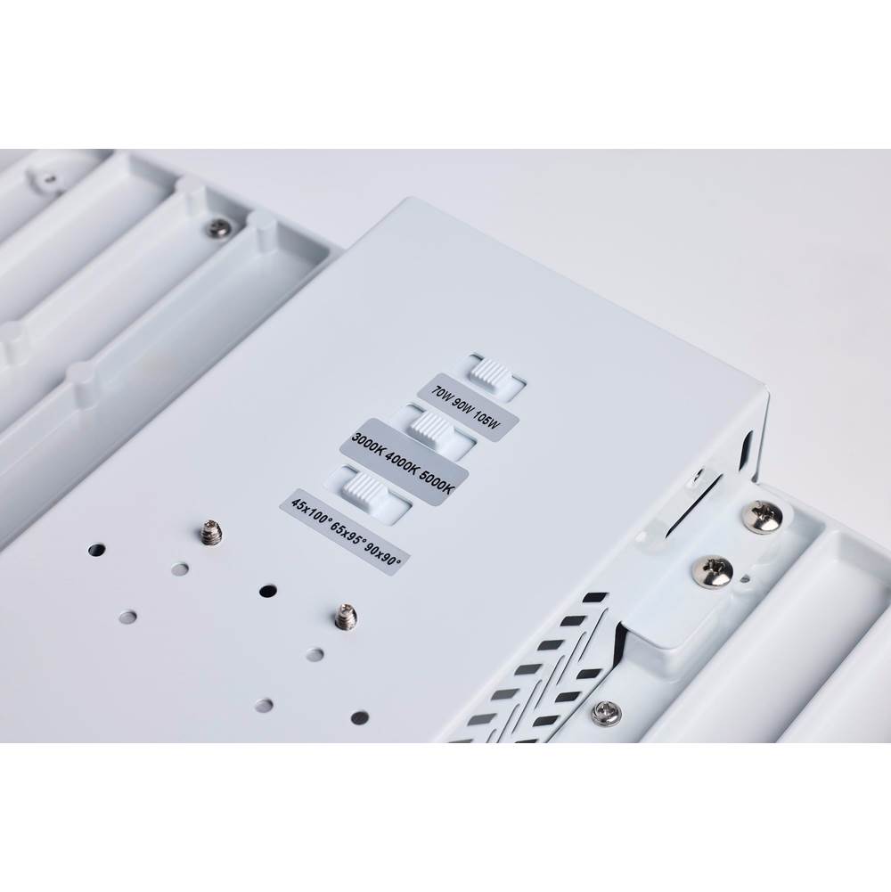 Nuvo 65-1510 White Led Linear High Bay - 105/90/70 Wattage Selectable - 3k/4k/5k Cct Selectable - Beam Angle Selectable - White Finish - 120-347 Volt Image 6