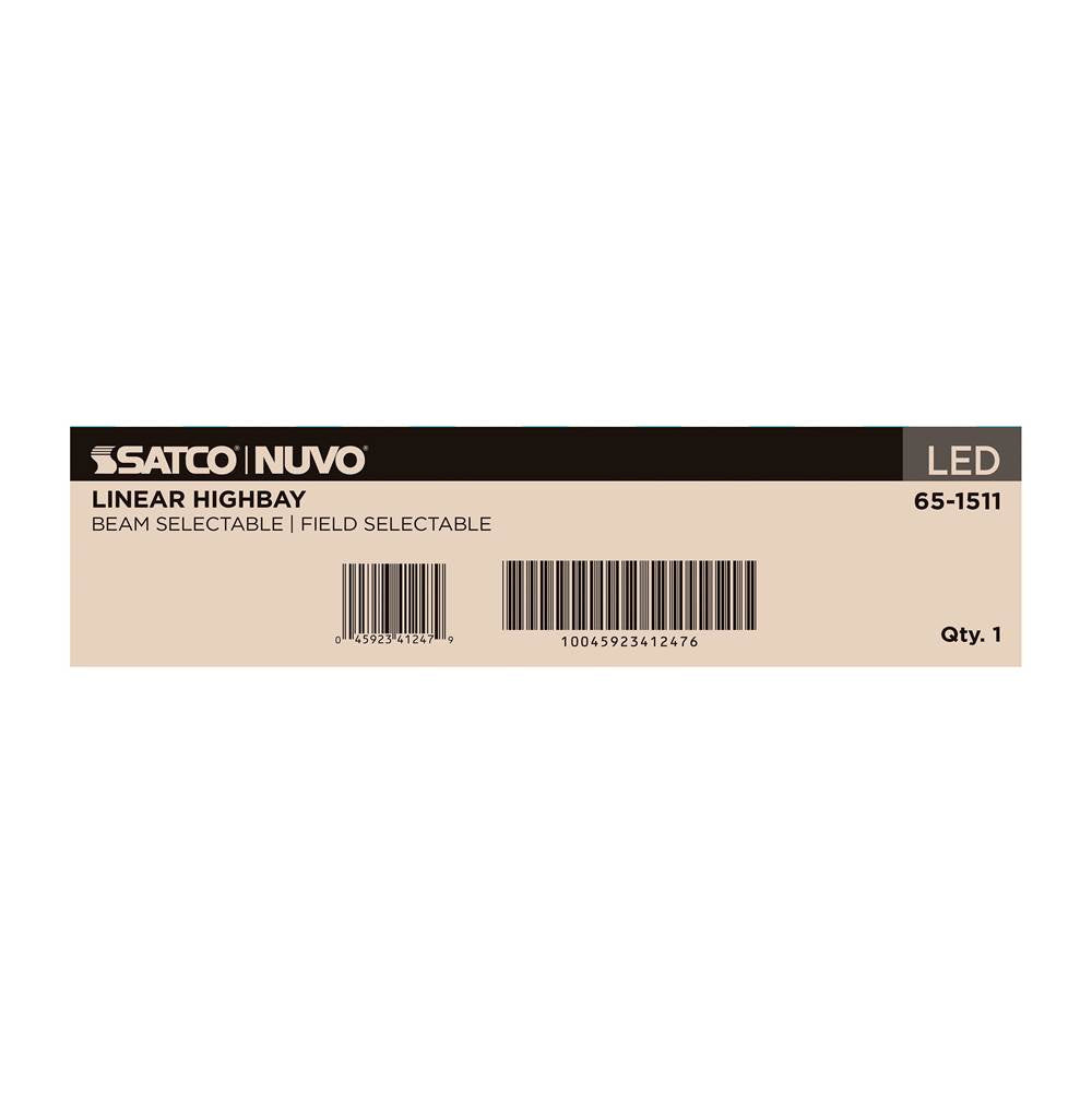 Nuvo 65-1511 White Led Linear High Bay - 160/135/120 Wattage Selectable - 3k/4k/5k Cct Selectable - Beam Angle Selectable - White Finish - 120-347 Volt Image 2