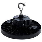 Nuvo  120/100/80 Wattage Selectable Led Ufo High Bay - 3k/4k/5k Cct Selectable - 60/80/100 Beam Angle Selectable - Black Finish - 120-347 Volt