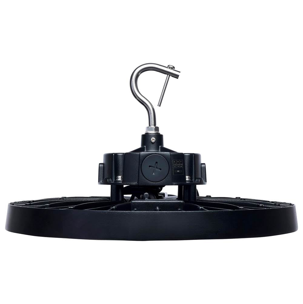 Nuvo 65-1521 Black 240/200/150 Wattage Selectable Led Ufo High Bay - 3k/4k/5k Cct Selectable - 60/80/100 Beam Angle Selectable - Black Finish - 120-347 Volt Image 8