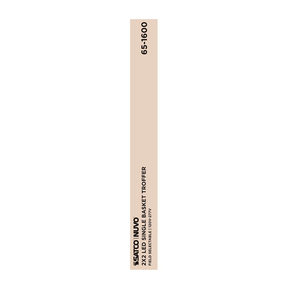 Nuvo 65-1600 White 2x2 Single Basket Troffer Image 4