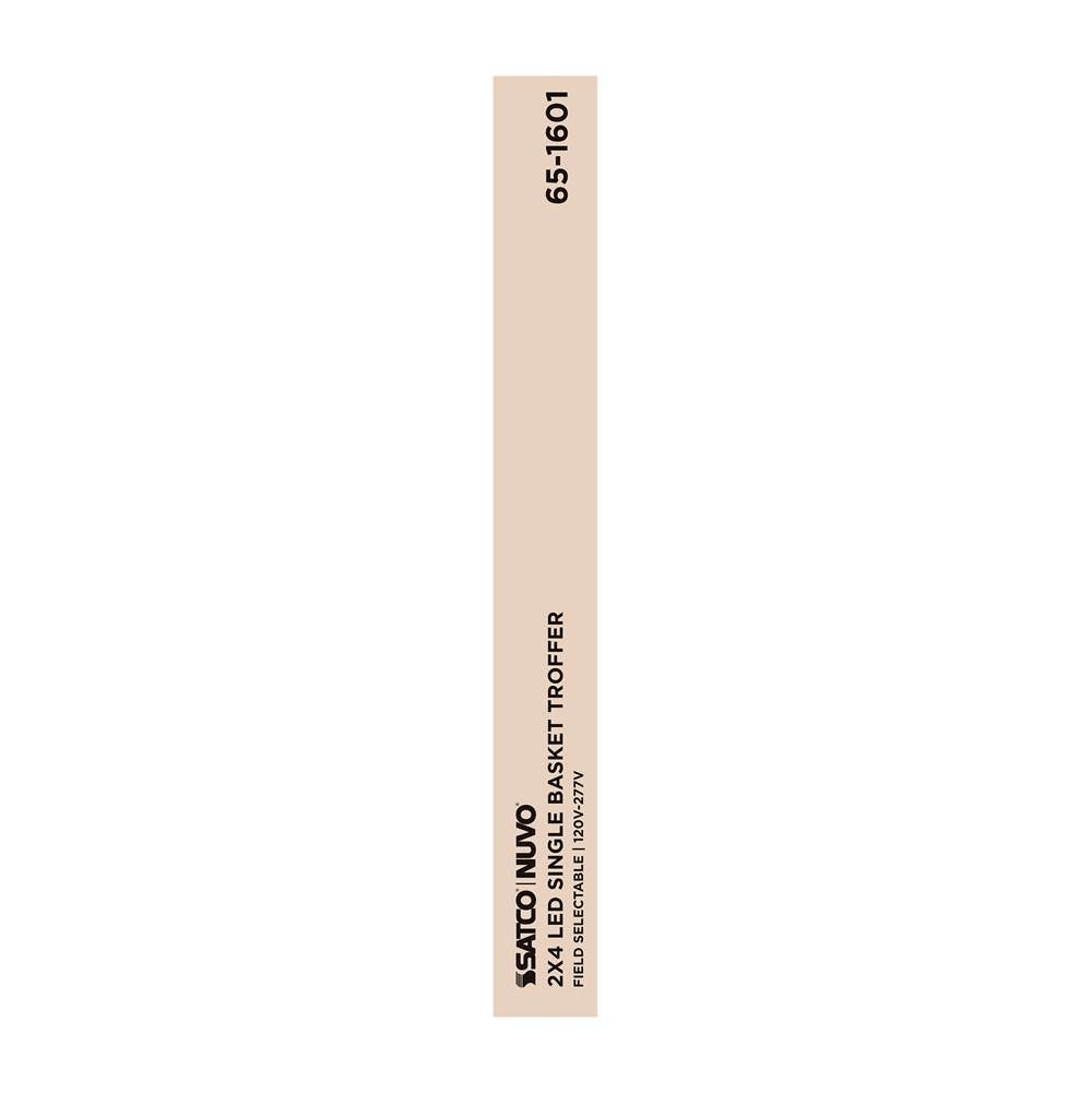 Nuvo 65-1601 White 2x4 Single Basket Troffer Image 4
