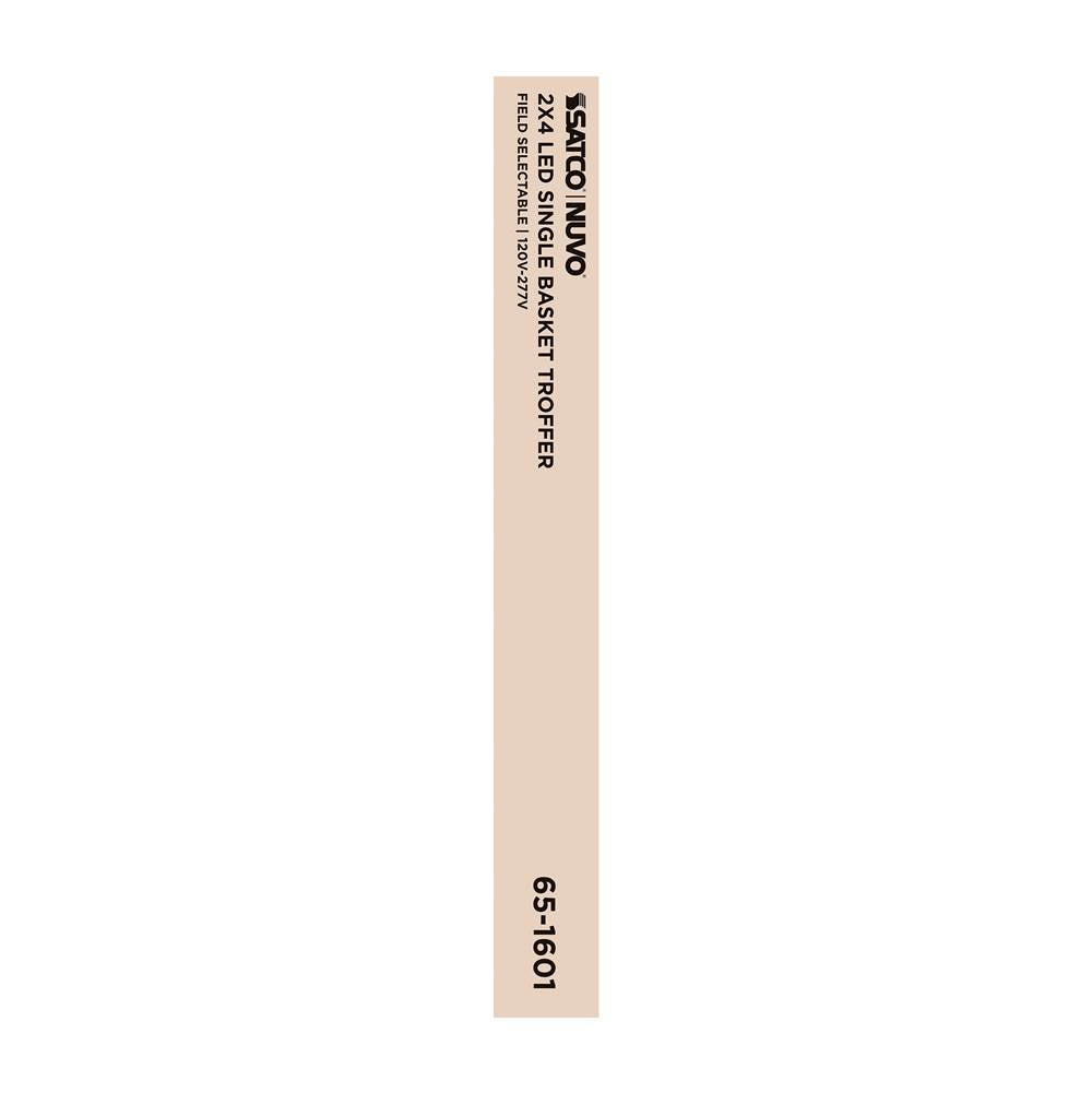 Nuvo 65-1601 White 2x4 Single Basket Troffer Image 3