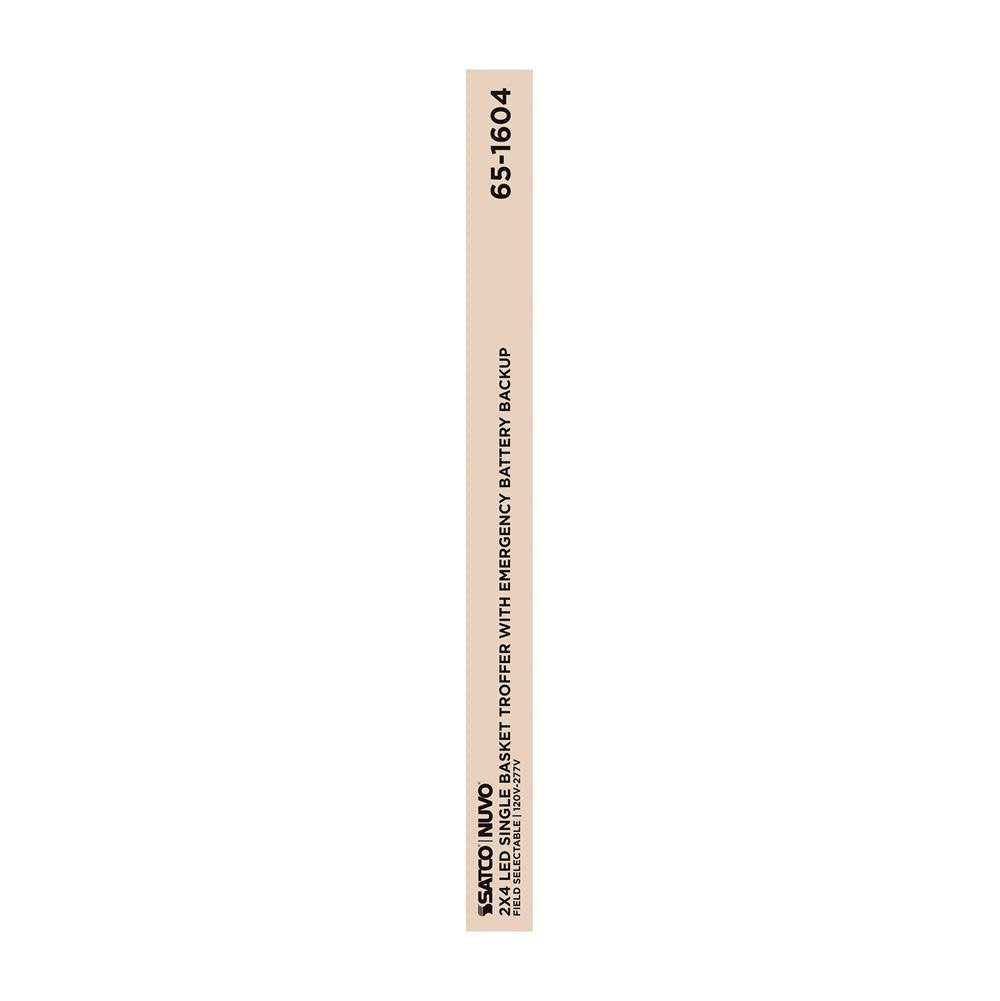 Nuvo 65-1604 White 2x4 Em Single Basket Troffer Image 2