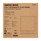 Nuvo 65-1661 White 20/30/40 Wattage Selectable Led 2ft X 2ft Backlit Panel - 35k/4k/5k Cct Selectable - 120-277 Range Voltage Image 5