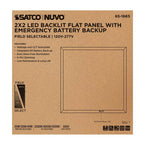 Nuvo 65-1665 White 20/30/40 Wattage Selectable Led 2ft X 2ft Backlit Panel - 35k/4k/5k Cct Selectable - Emergency Battery - 120-277 Range Voltage Image 4
