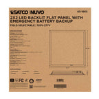 Nuvo 65-1665 White 20/30/40 Wattage Selectable Led 2ft X 2ft Backlit Panel - 35k/4k/5k Cct Selectable - Emergency Battery - 120-277 Range Voltage Image 3