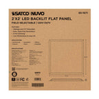 Nuvo 65-1671 White 20/30/40 Wattage Selectable Led 2ft X 2ft Backlit Panel - 35k/4k/5k Cct Selectable - 120-347 Range Voltage Image 5