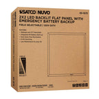 Nuvo 65-1675 White 20/30/40 Wattage Selectable Led 2ft X 2ft Backlit Panel - 35k/4k/5k Cct Selectable - Emergency Battery - 120-347 Range Voltage Image 2