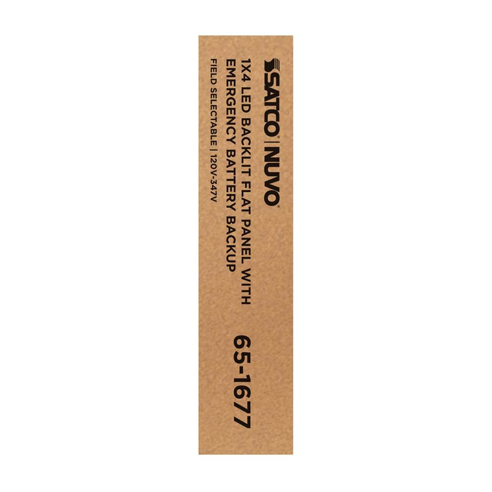 Nuvo 65-1677 White 20/30/40 Wattage Selectable Led 1ft X 4ft Backlit Panel - 35k/4k/5k Cct Selectable - Emergency Battery - 120-347 Range Voltage Image 2