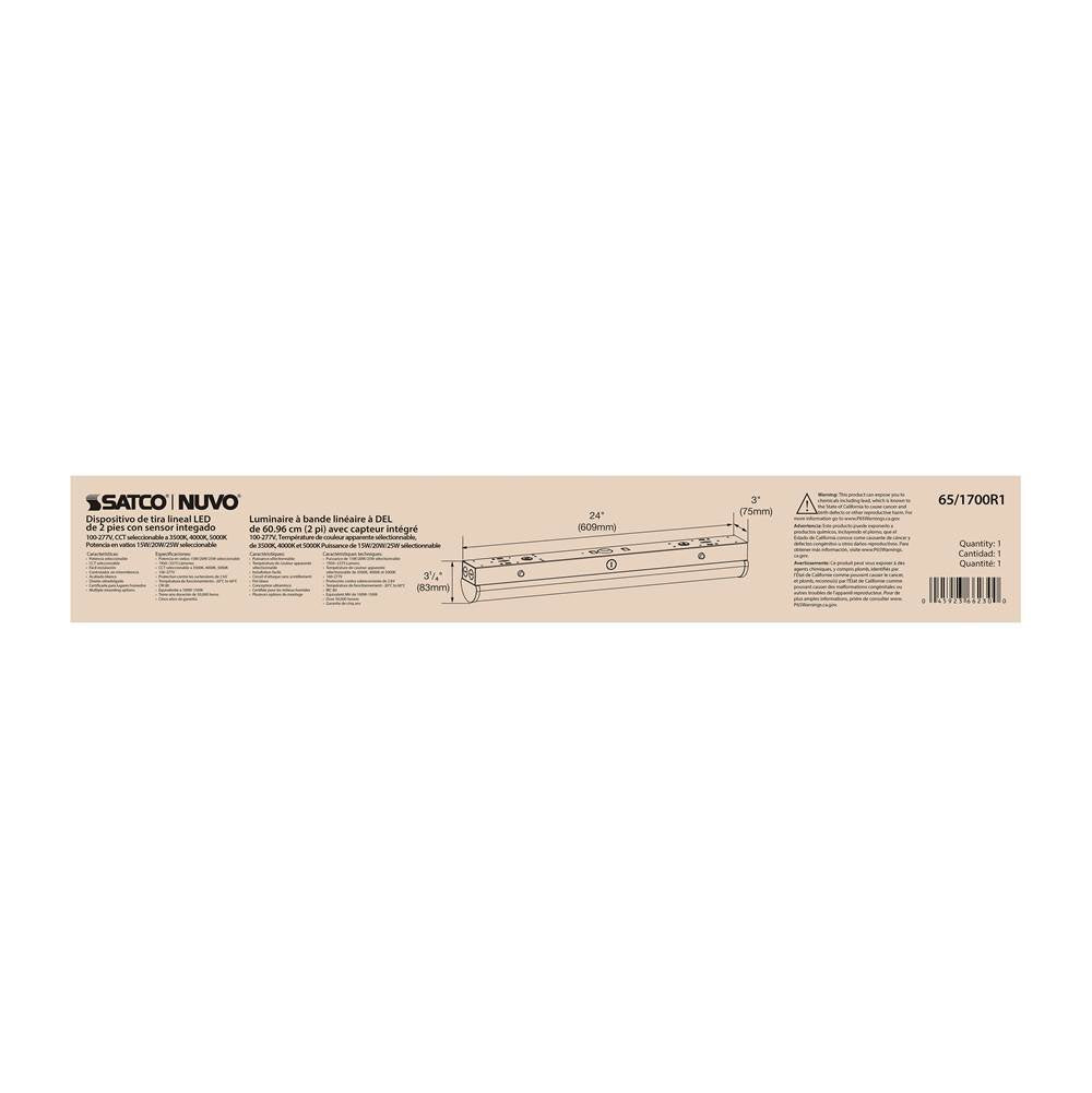 Nuvo 65-1700R1 White 2' Linear Strip W/sensor Image 4