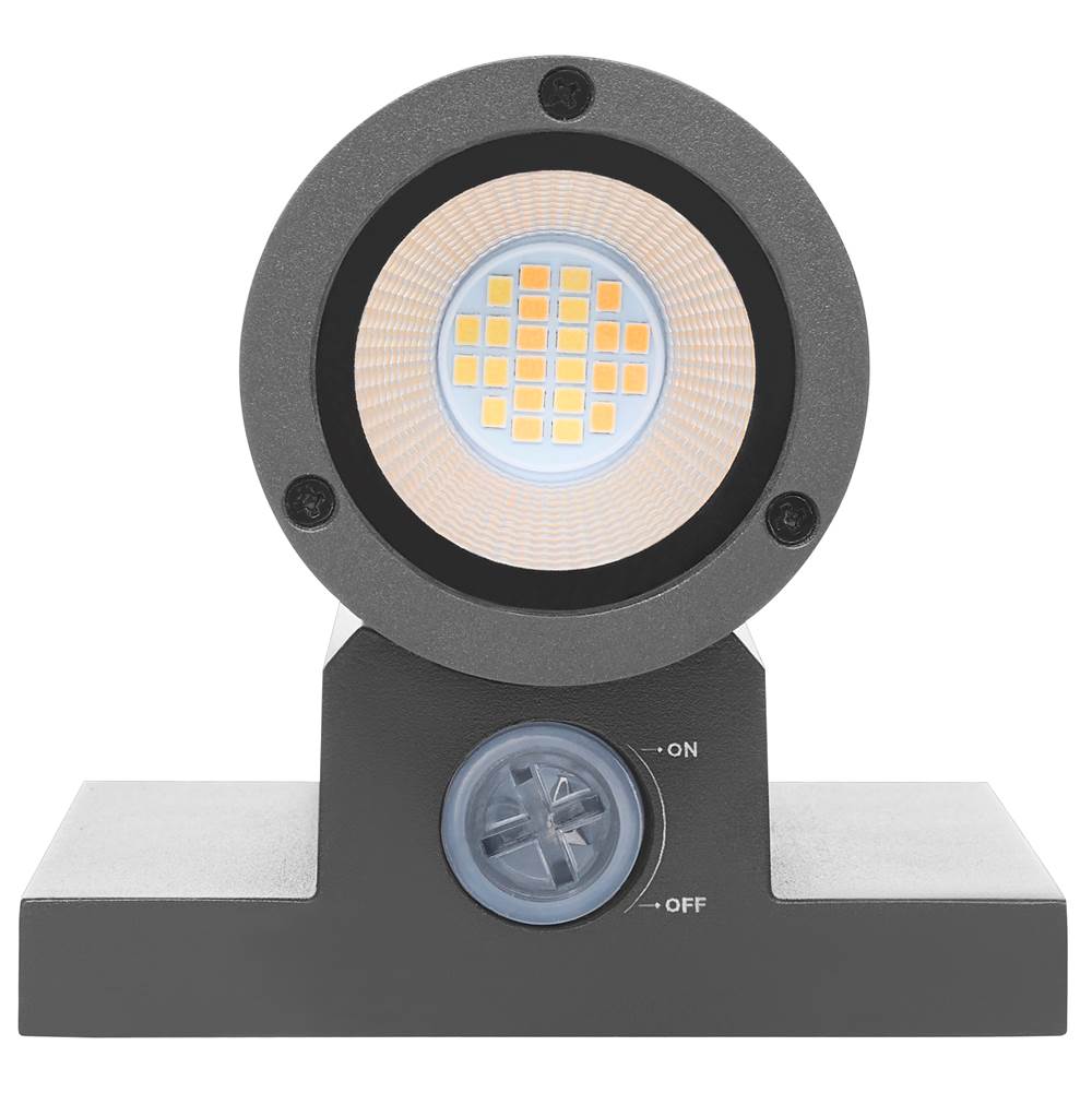 Nuvo 65-1751 Black 10 Watt - 3k/4k/5k Cct Selectable 1 Light Small Wall Sconce - Up Or Down Installation - Black Finish - 120-277 Volt Image 8