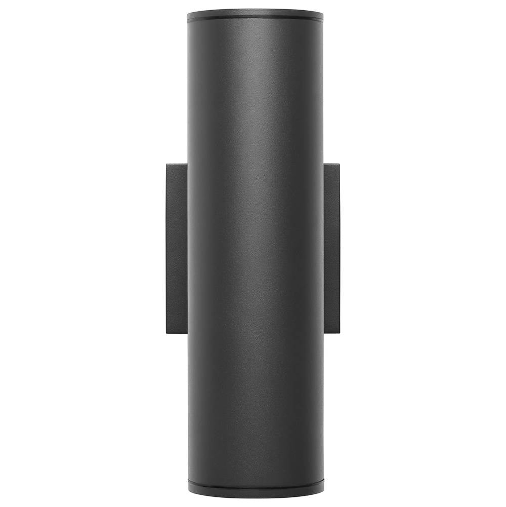 Nuvo 65-1754 Black 10 Watt - 3k/4k/5k Cct Selectable - 1 Light Medium Wall Sconce - Up Or Down Installation - Black Finish - 120-277 Volt Image 1