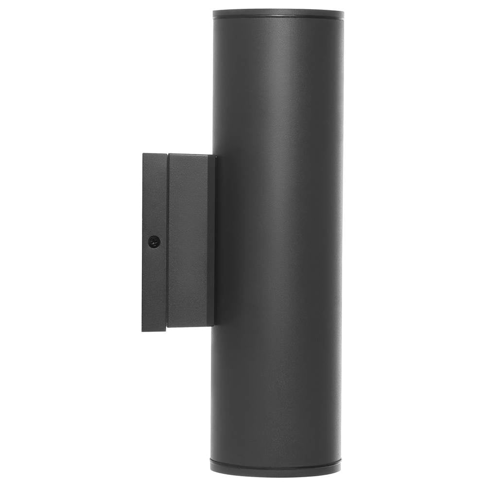 Nuvo  10 Watt - 3k/4k/5k Cct Selectable - 1 Light Medium Wall Sconce - Up Or Down Installation - Black Finish - 120-277 Volt