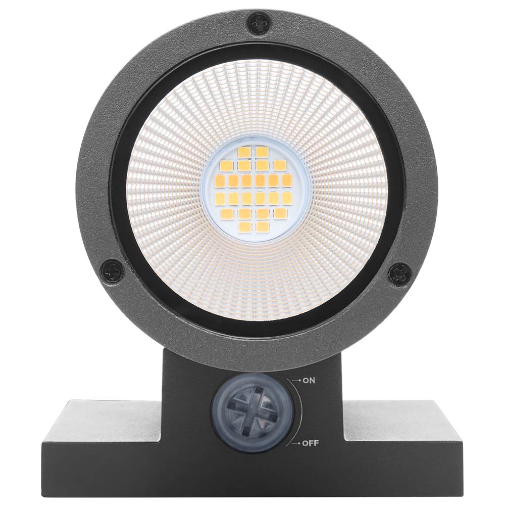 Nuvo 65-1754 Black 10 Watt - 3k/4k/5k Cct Selectable - 1 Light Medium Wall Sconce - Up Or Down Installation - Black Finish - 120-277 Volt Image 8