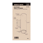 Nuvo 65-1754 Black 10 Watt - 3k/4k/5k Cct Selectable - 1 Light Medium Wall Sconce - Up Or Down Installation - Black Finish - 120-277 Volt Image 2
