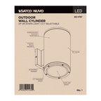 Nuvo 65-1757 Black 20 Watt - 3k/4k/5k Cct Selectable - 1 Light Large Wall Sconce - Up Or Down Installation - Black Finish - 120-277 Volt Image 2