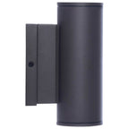 Nuvo  10 Watt - 3k/4k/5k Cct Selectable - 2 Light Small Wall Sconce - Up And Down Installation - Dark Bronze Finish - 120-277 Volt