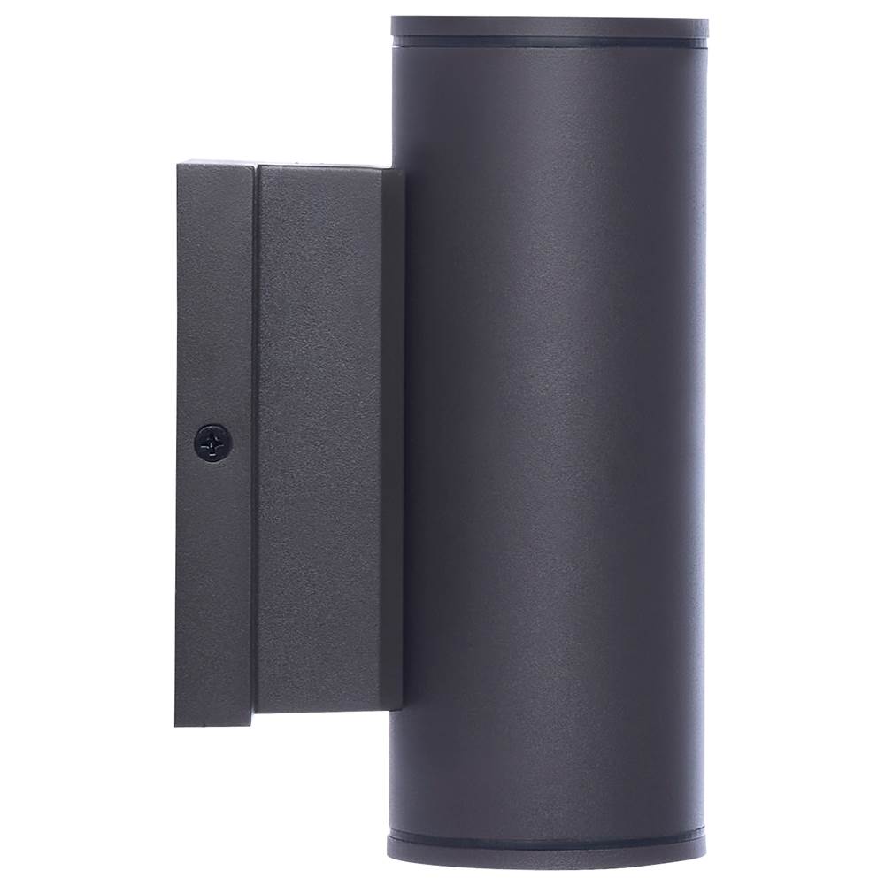 Nuvo  10 Watt - 3k/4k/5k Cct Selectable - 2 Light Small Wall Sconce - Up And Down Installation - Dark Bronze Finish - 120-277 Volt