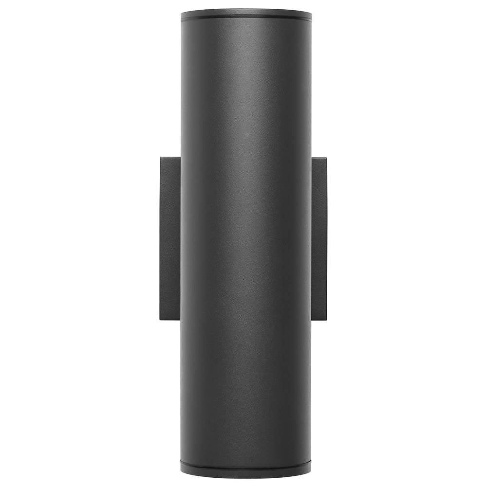 Nuvo 65-1763 Black 20 Watt - 3k/4k/5k Cct Selectable - 2 Light Medium Wall Sconce - Up And Down Installation - Black Finish - 120-277 Volt Image 1