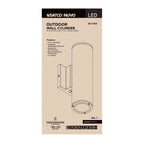 Nuvo 65-1763 Black 20 Watt - 3k/4k/5k Cct Selectable - 2 Light Medium Wall Sconce - Up And Down Installation - Black Finish - 120-277 Volt Image 3
