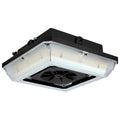 Nuvo  Square Led; Wide Beam Angle Canopy Light; 3k/4k/5k Cct Selectable; 20w/30w/45w Wattage Selectable; Bronze Finish