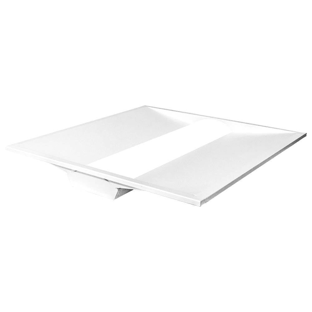 Nuvo  2x2 Emergency Backup - Single Basket Led Troffer Fixture - Wattage Selectable - Cct Selectable - Lumens Selectable - White Finish