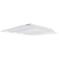 Nuvo  2x2 Emergency Backup - Double Basket Led Troffer Fixture - Wattage Selectable - Cct Selectable - Lumens Selectable - White Finish