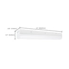 Nuvo  Led 2 Ft. - Linear Strip Light - 15/20/25 Watt - 35k/40k/50k Cct Selectable - White Finish - 120-277v - Integrated Em And Sensor