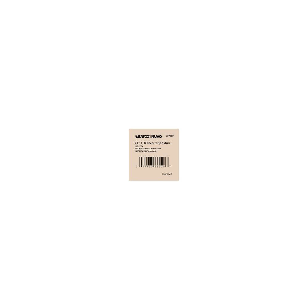 Nuvo 65-700R1 White 2' Linear Strip White Finish Image 5