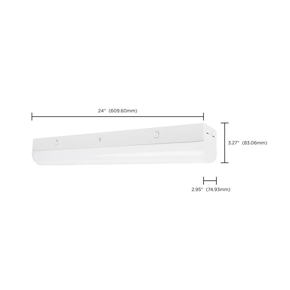 Nuvo 65-700R1 White 2' Linear Strip White Finish Image 3