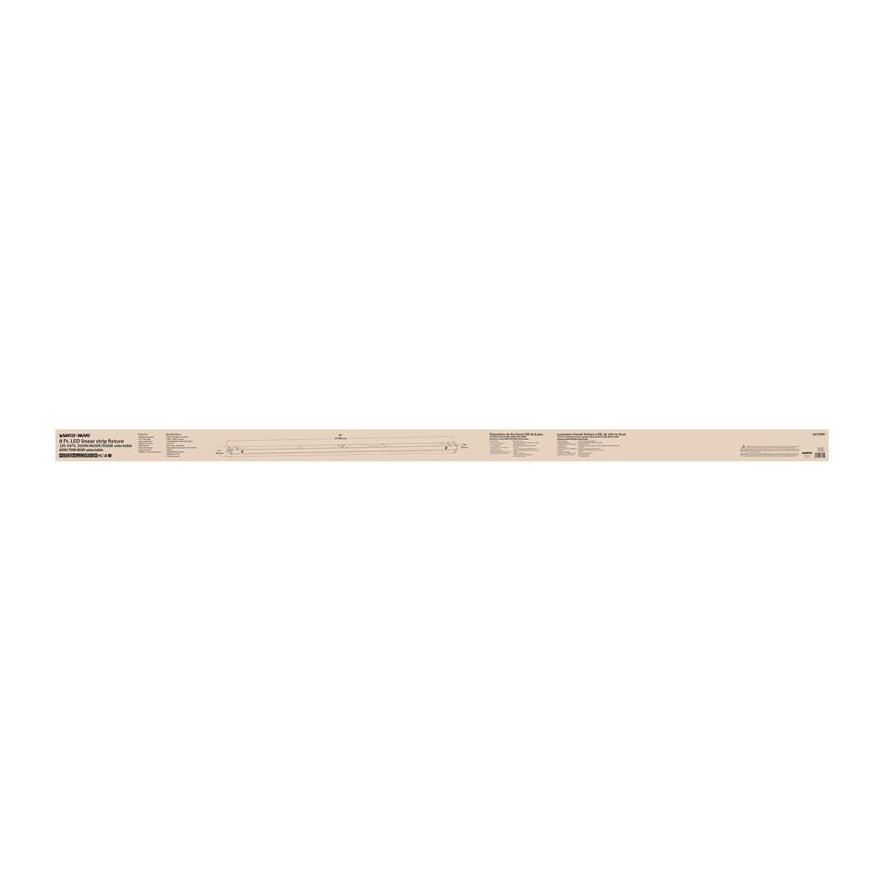 Nuvo 65-703R1 White 8' Linear Strip White Finish Image 6
