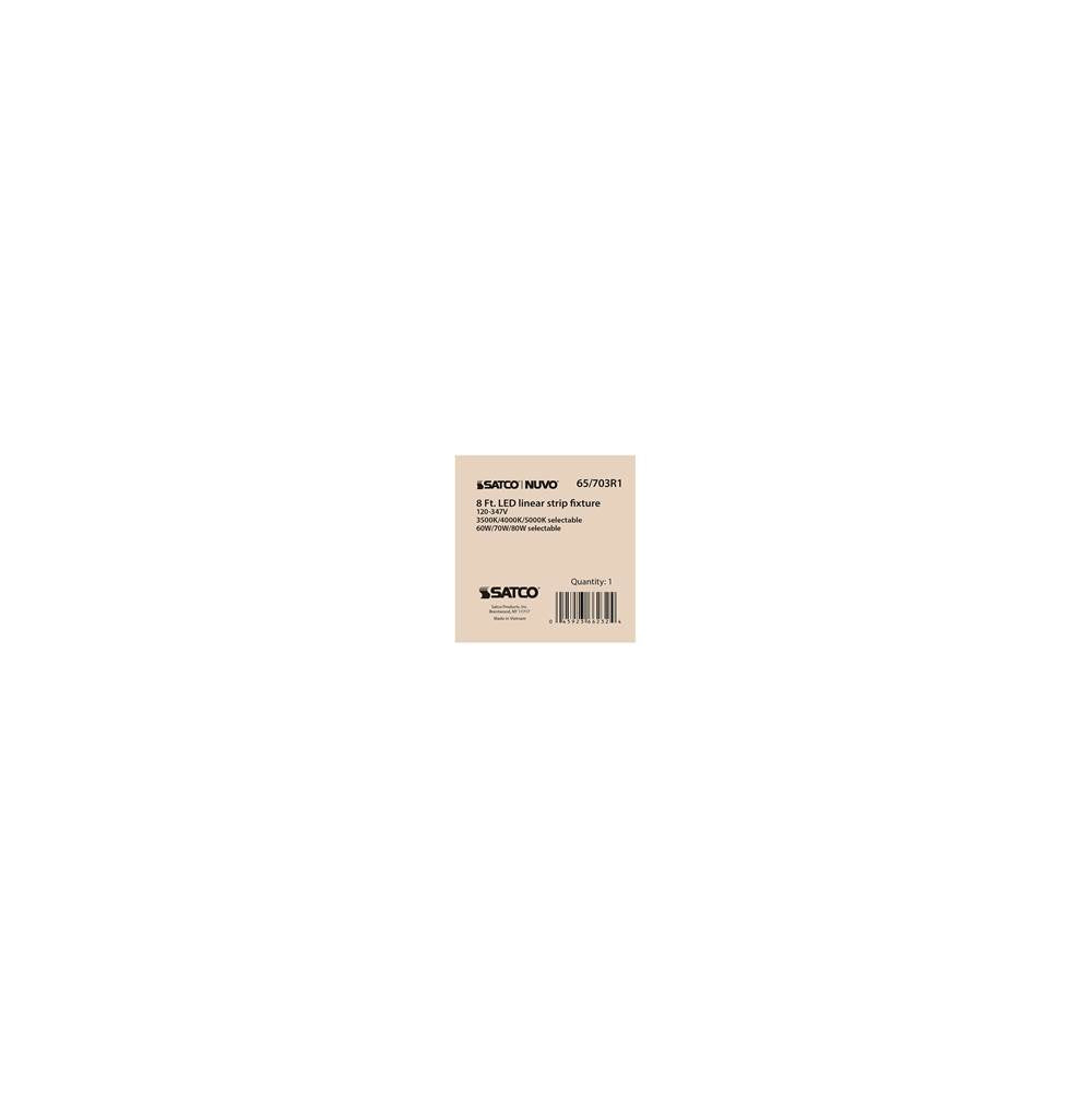 Nuvo 65-703R1 White 8' Linear Strip White Finish Image 4
