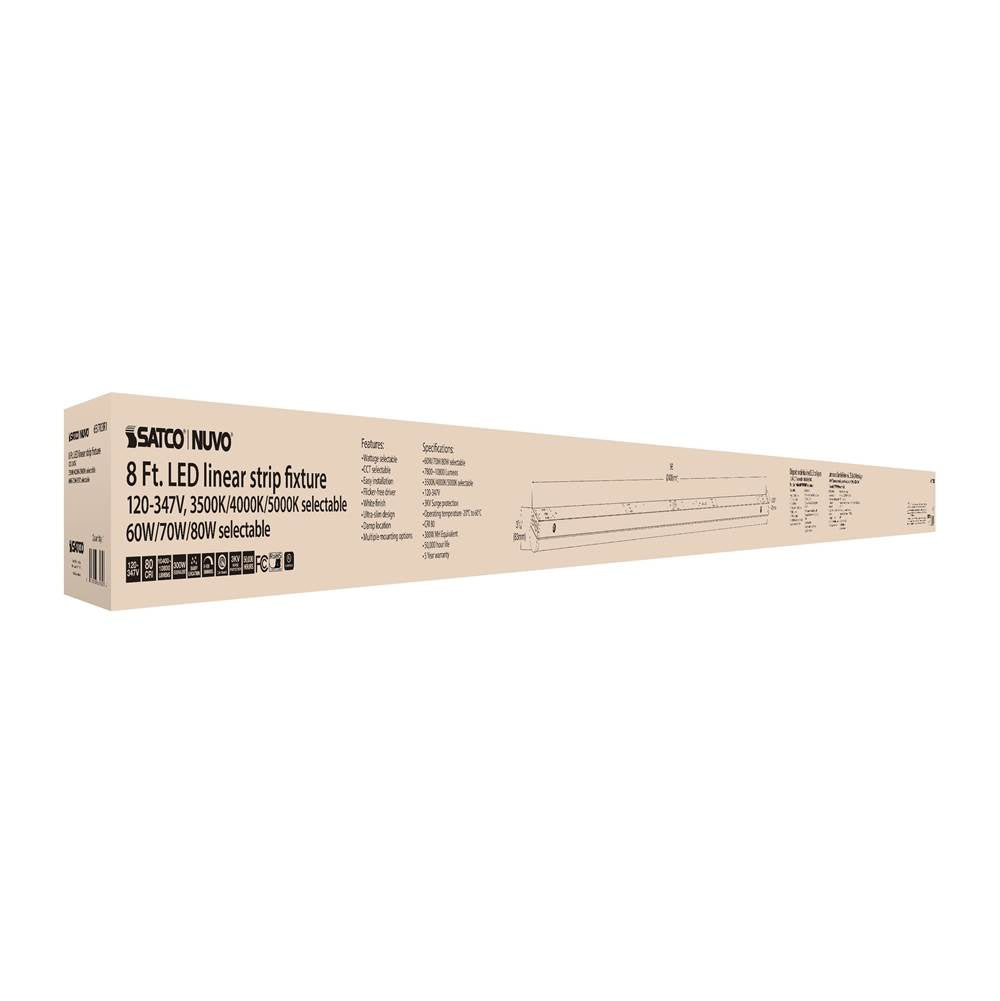Nuvo 65-703R1 White 8' Linear Strip White Finish Image 2