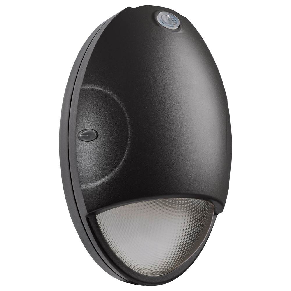 Nuvo  Led Small Em Wall Pack Black