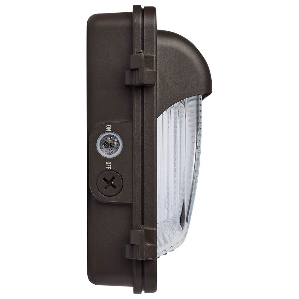 Nuvo 65-886 Bronze Led Low Profile Wall Pack - Wattage 30/45/60w And Cct 3k/4k/5k Selectable - Photocell - Emergency Battery - Bronze Finish Image 8