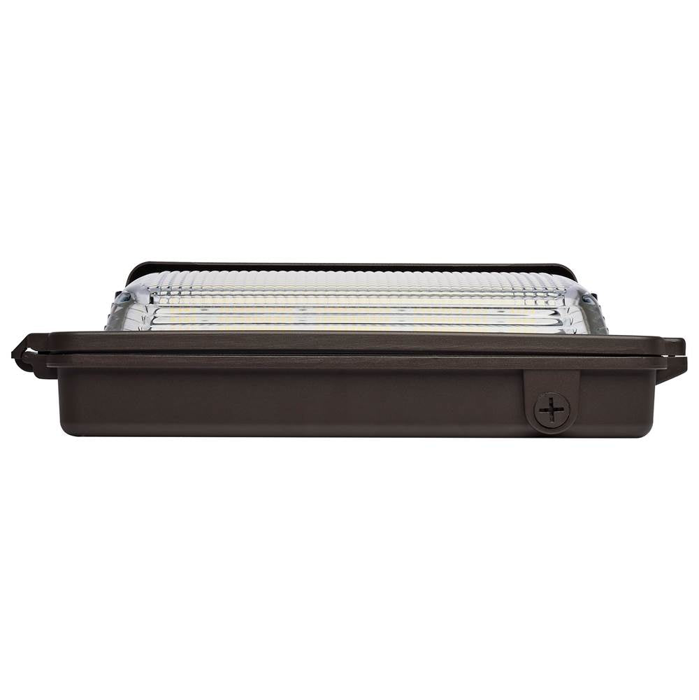 Nuvo 65-887 Bronze Led Low Profile Wall Pack - Wattage 70/85/100w And Cct 3k/4k/5k Selectable - Photocell - Emergency Battery - Bronze Finish Image 7