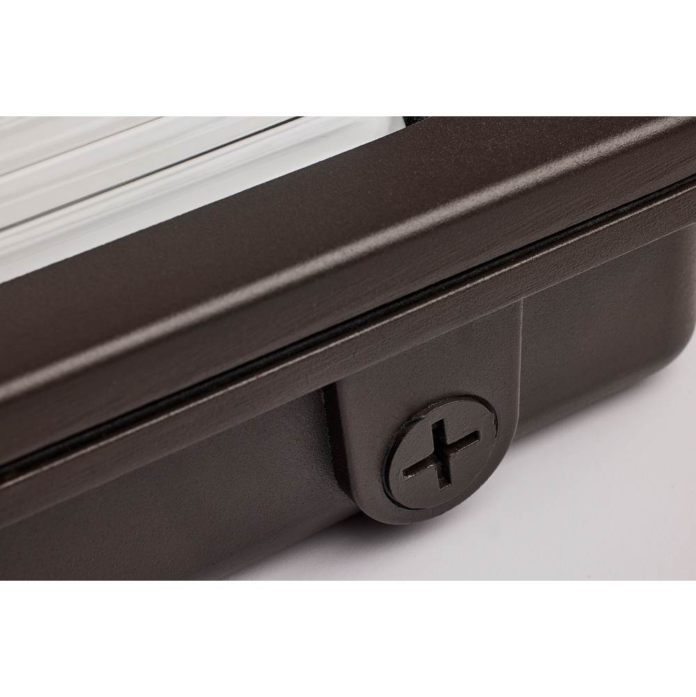 Nuvo 65-887 Bronze Led Low Profile Wall Pack - Wattage 70/85/100w And Cct 3k/4k/5k Selectable - Photocell - Emergency Battery - Bronze Finish Image 3