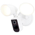 Nuvo  20 Watt Bullet Outdoor Smart Security Light With Camera; Starfish Enabled; 3k/4k/5k Cct Selectable; White Finish