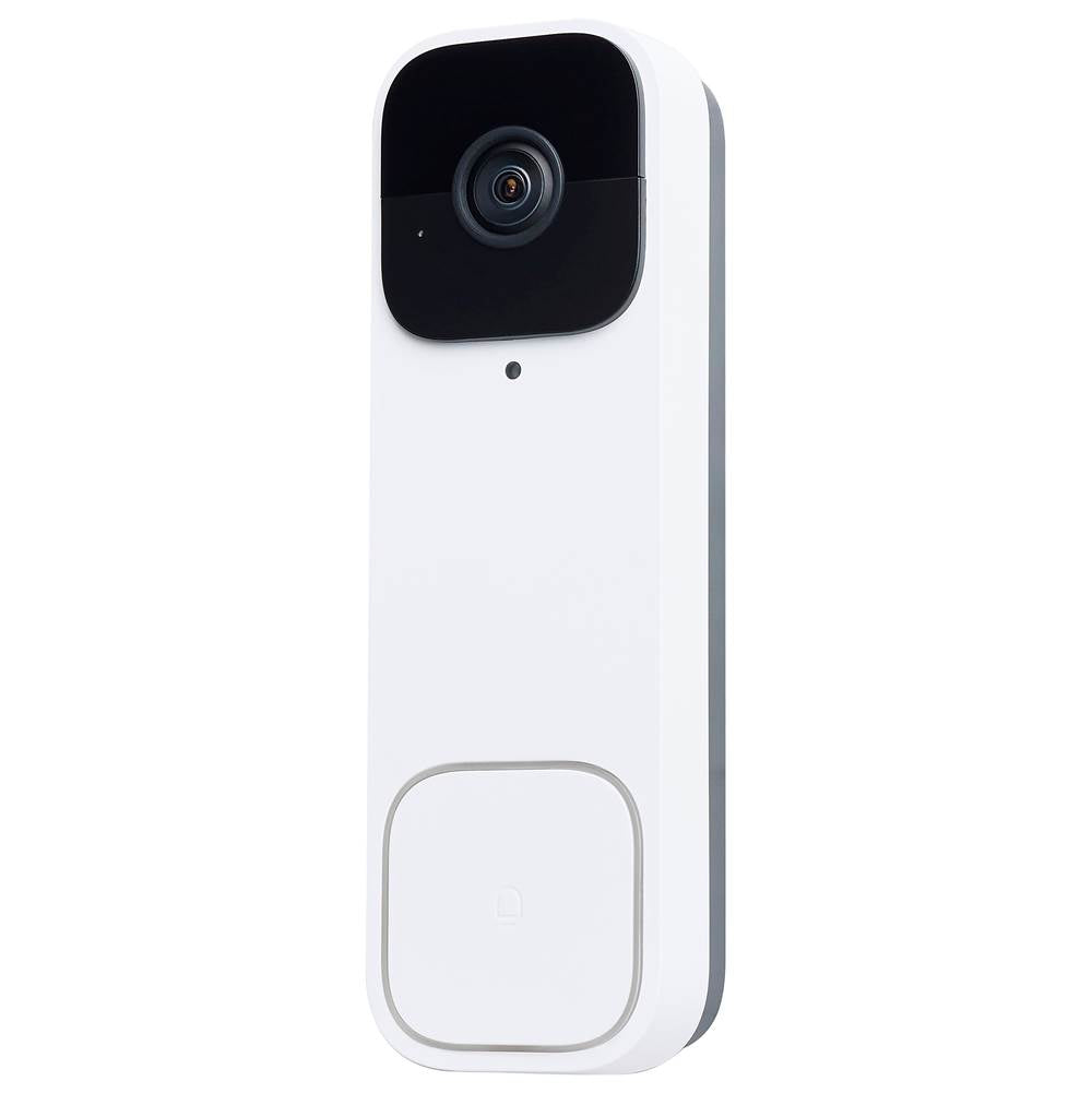 Nuvo 65-933 White Starfish - Smart Doorbell Security Camera Wired - White Doorbell With White Chime Image 1