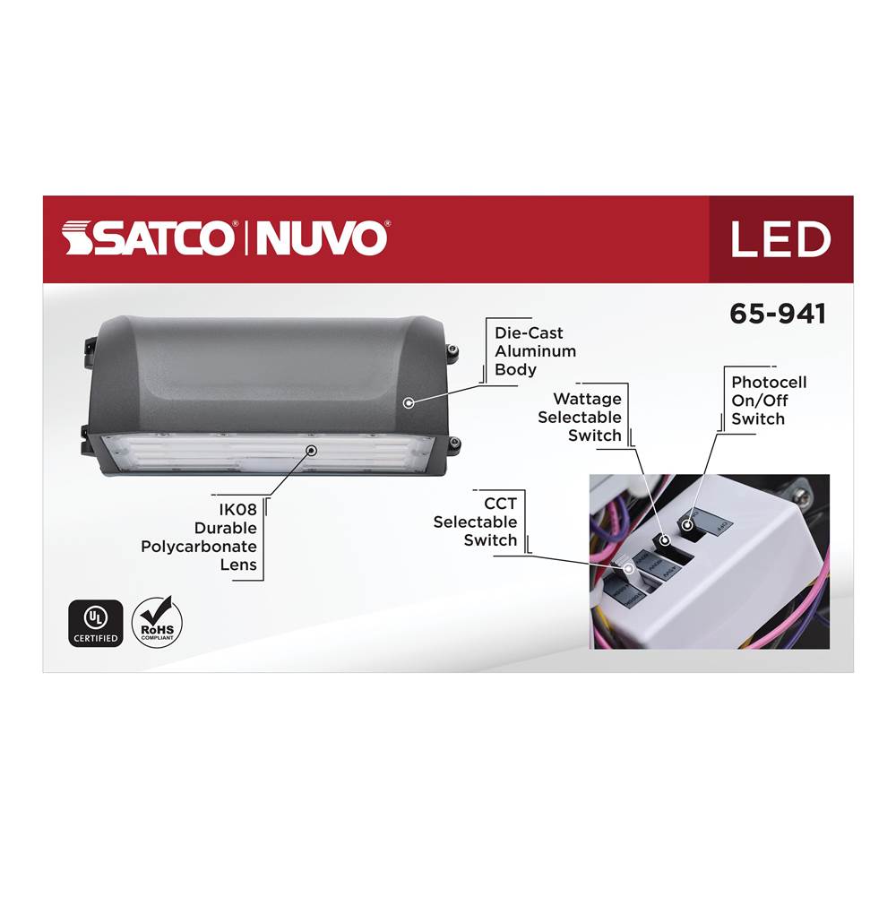 Nuvo 65-941 Bronze Led Full Cutoff Wall Pack Image 2