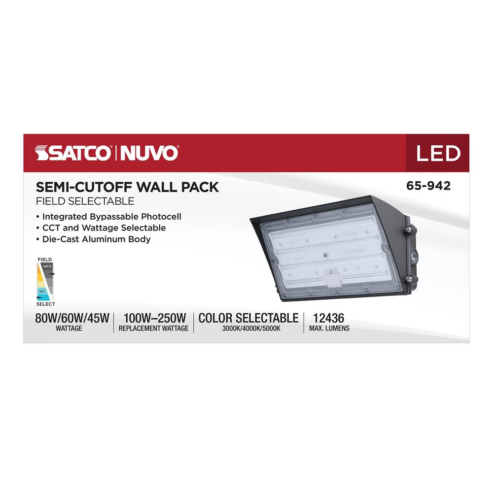 Nuvo 65-942 Bronze Semi Cutoff Wall Pack Image 3