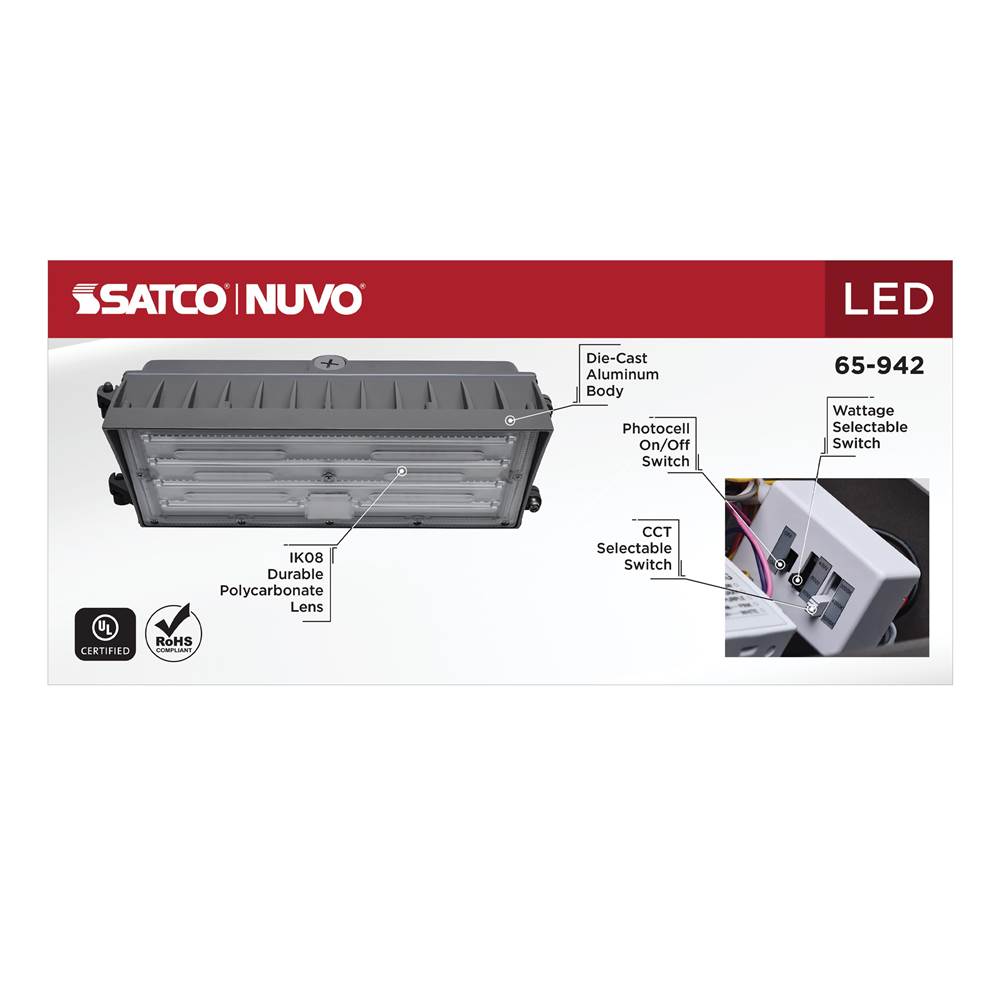 Nuvo 65-942 Bronze Semi Cutoff Wall Pack Image 2