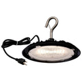Nuvo  60 Watt; Hi-pro Shop Light With Plug; 8'' Dia.; 5000k; Black Finish; 120 Volt