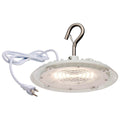 Nuvo  60 Watt; Hi-pro Shop Light With Plug; 8'' Dia.; 3000k; White Finish; 120 Volt
