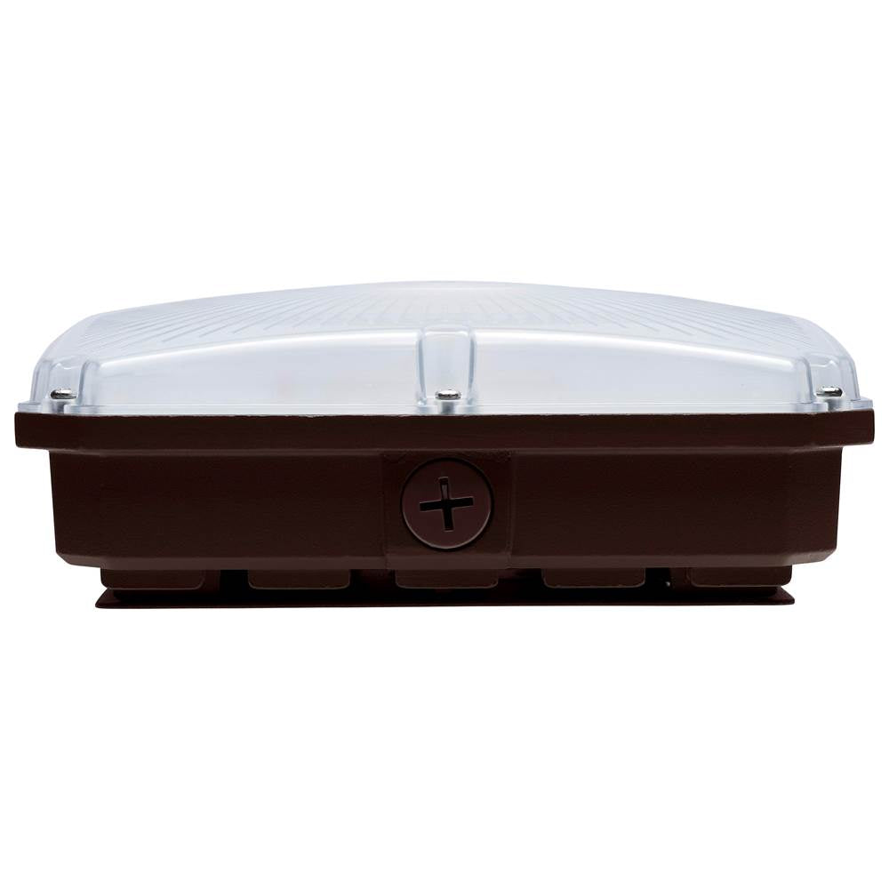 Nuvo  8.5 Inch Led Field Selectable Canopy Fixture With Sensor - 25/30/40 Watts - 3k/4k/5k Cct - 120-277 Range Voltage