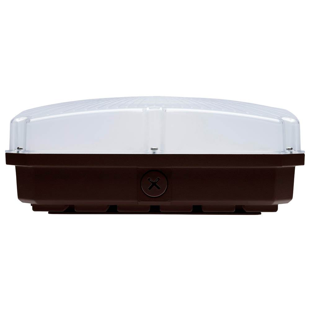 Nuvo  10 Inch Led Field Selectable Canopy Fixture With Sensor - 45/60/70 Watts - 3k/4k/5k Cct - 120-277 Range Voltage