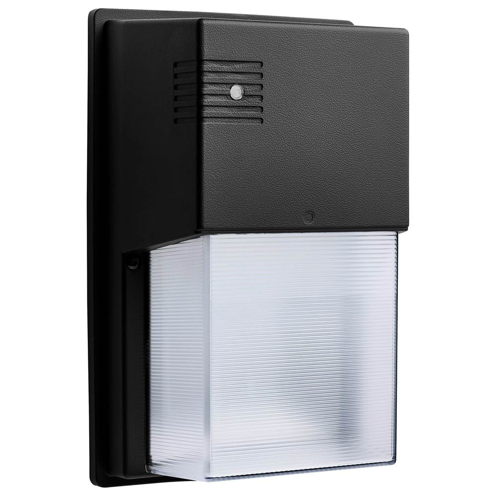 Nuvo 65-985 Black Led Entryway Wall Pack - 10/15/20 Wattage Selectable - 30k/40k/50k Cct Selectable - Black Finish Image 1