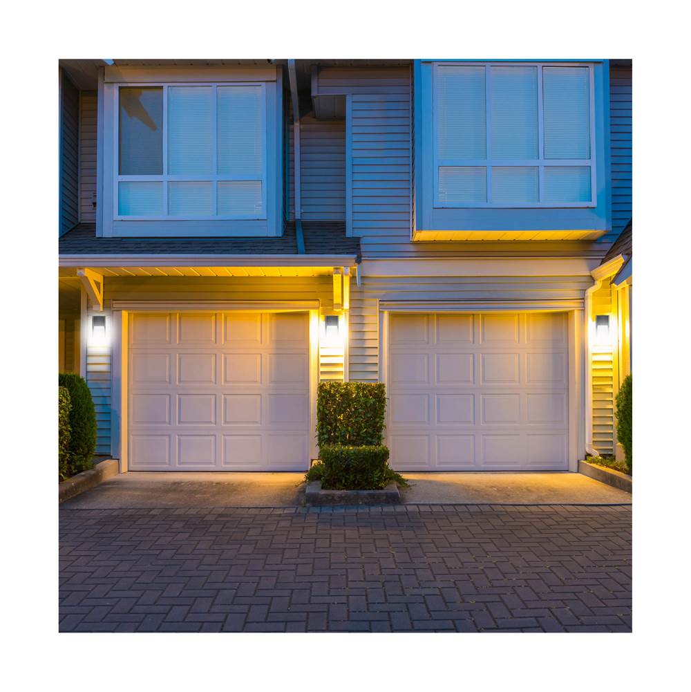 Nuvo 65-985 Black Led Entryway Wall Pack - 10/15/20 Wattage Selectable - 30k/40k/50k Cct Selectable - Black Finish Image 4